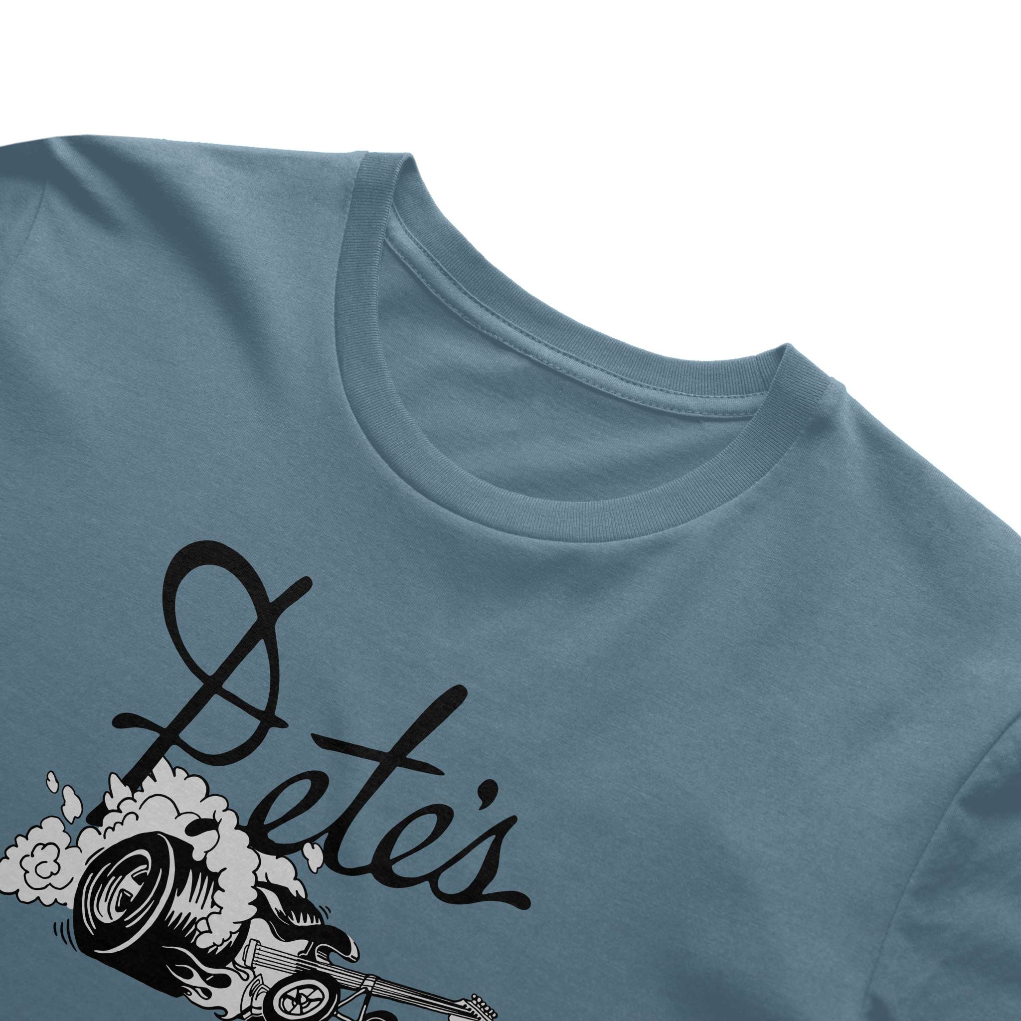 Dragster Tee in Steel Blue