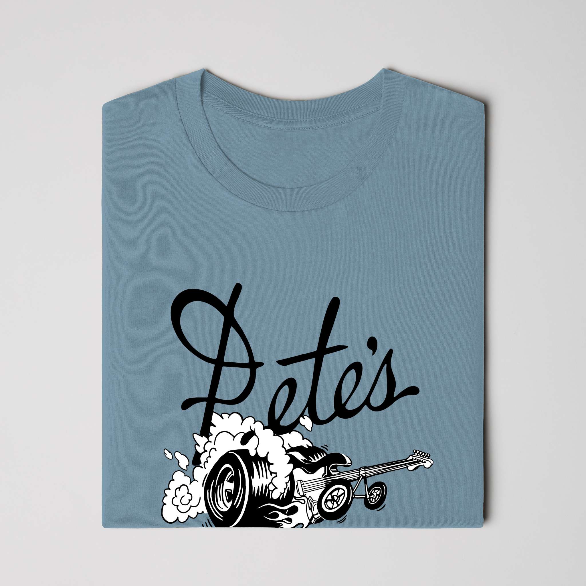 Dragster Tee in Steel Blue