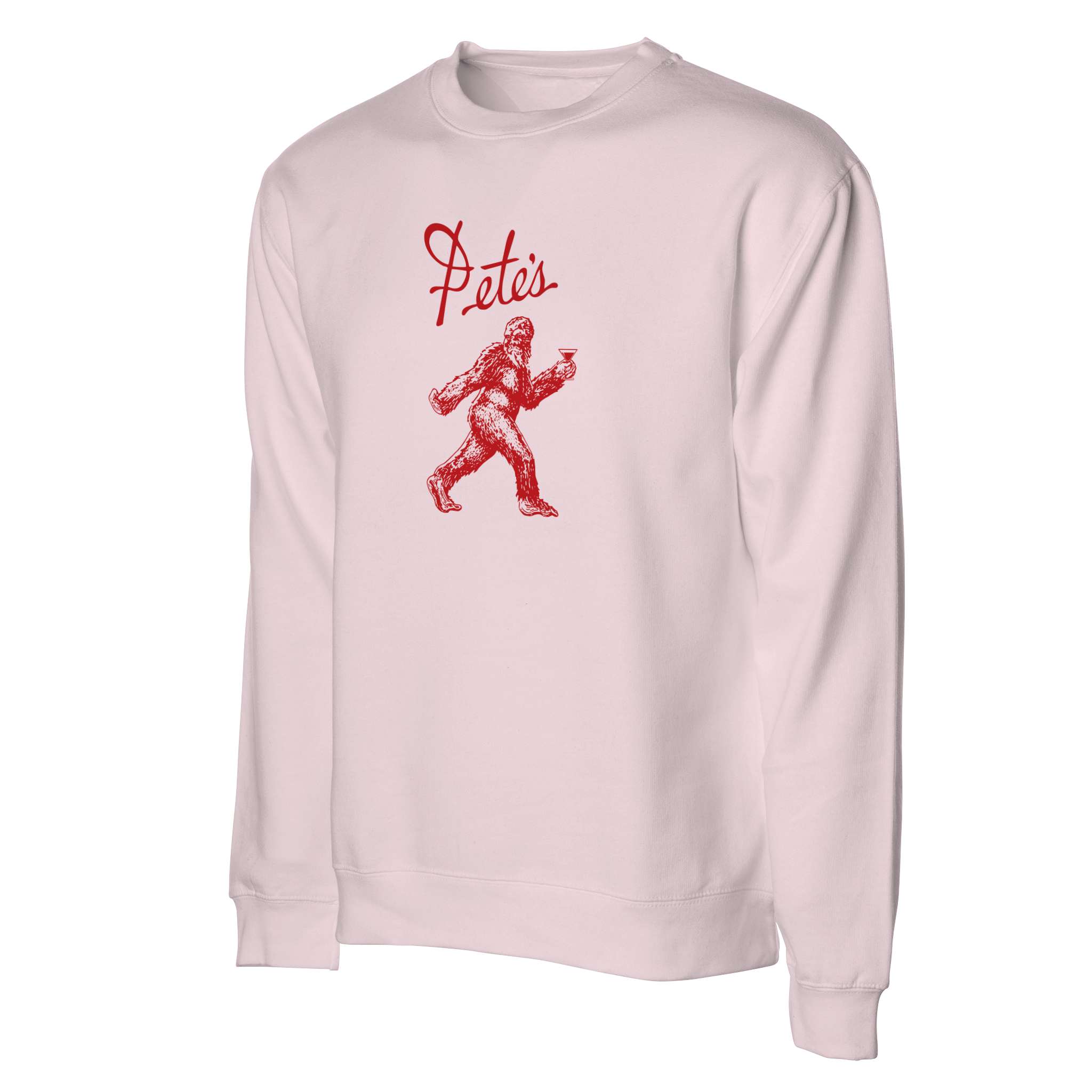 Bigfoot Sweatshirt in Light Pink