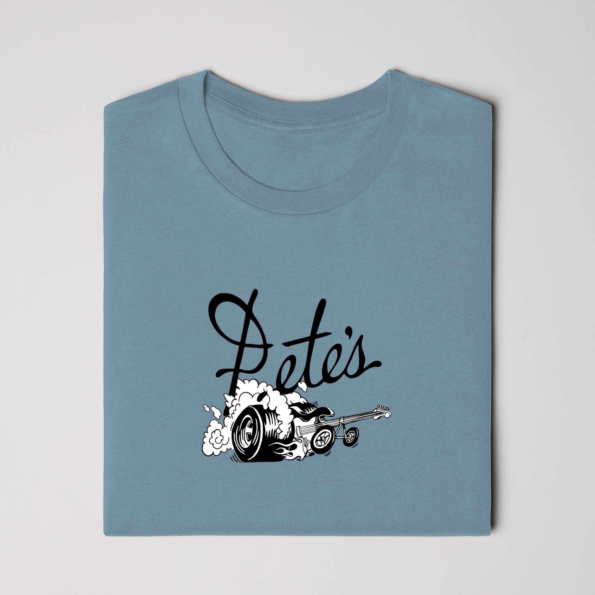Dragster Tee Steel Blue