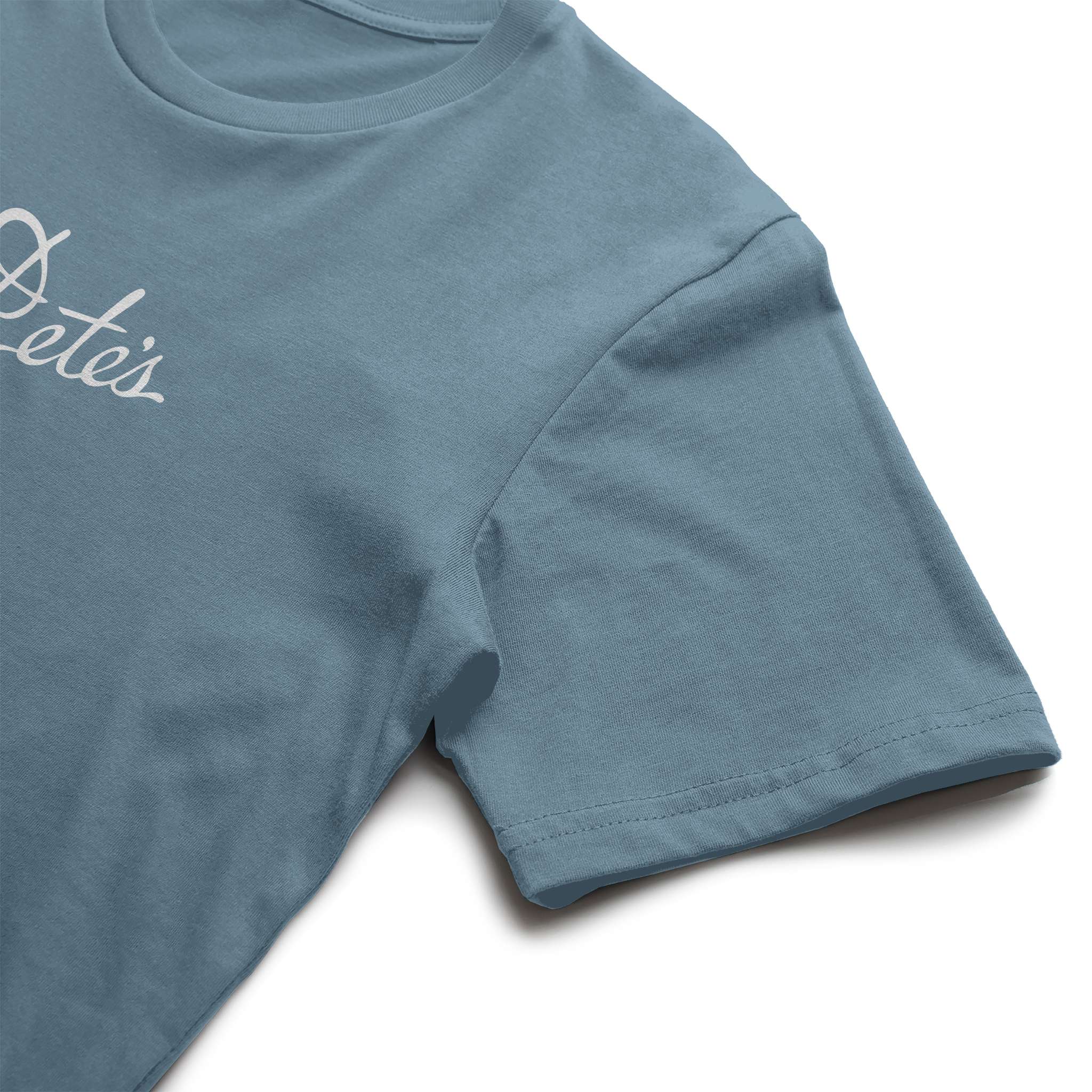 Pete's Tee in Steel Blue