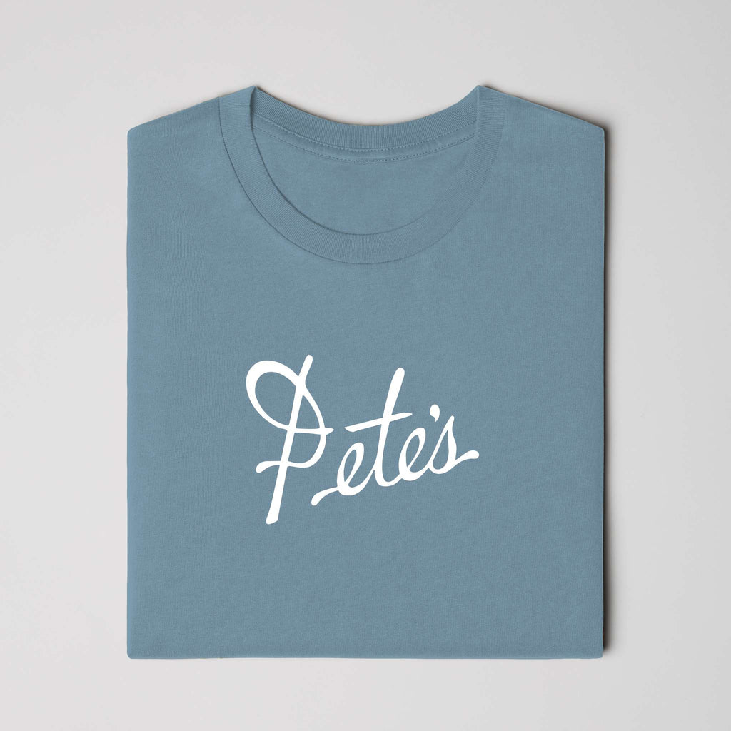 Pete's Tee in Steel Blue