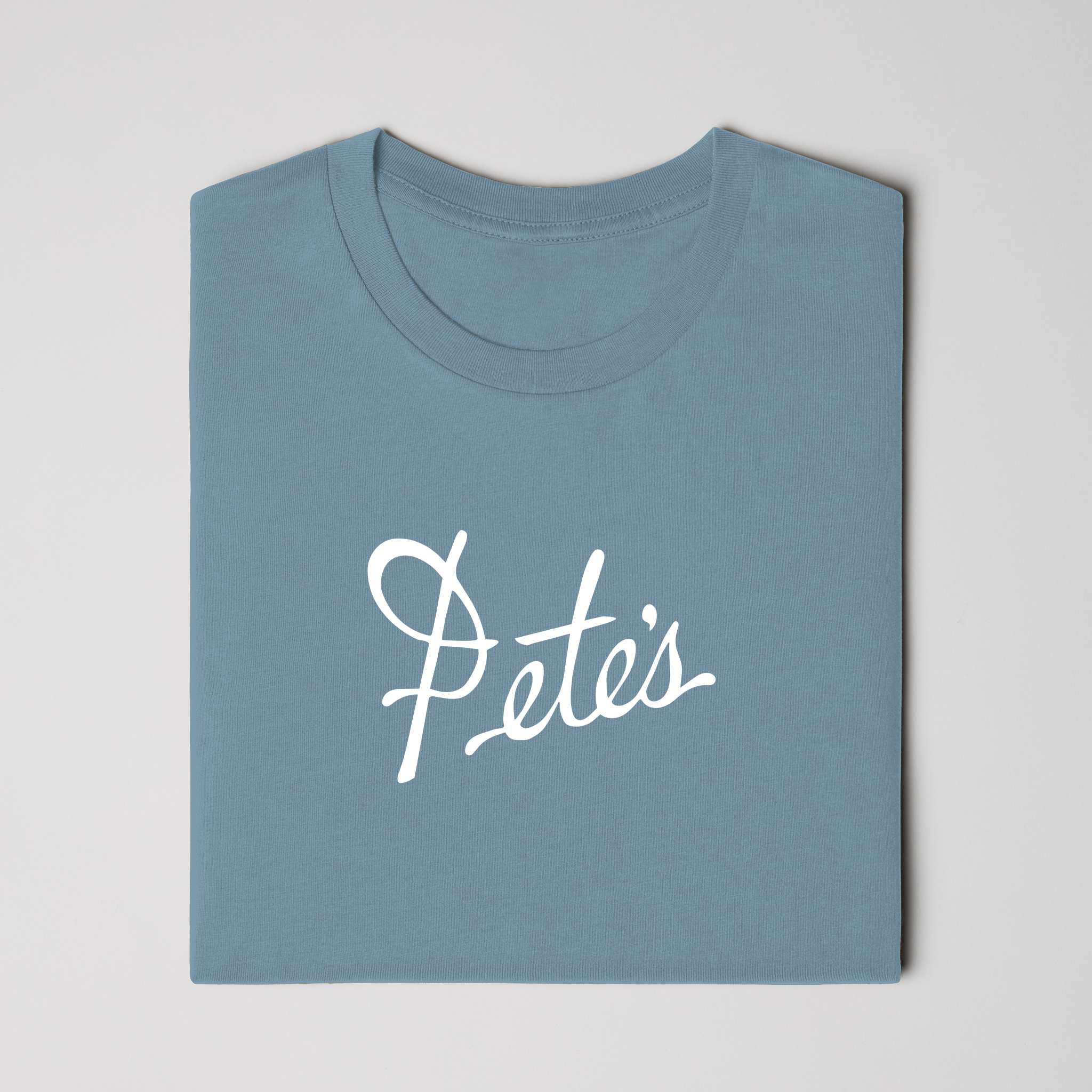 Pete's Tee in Steel Blue