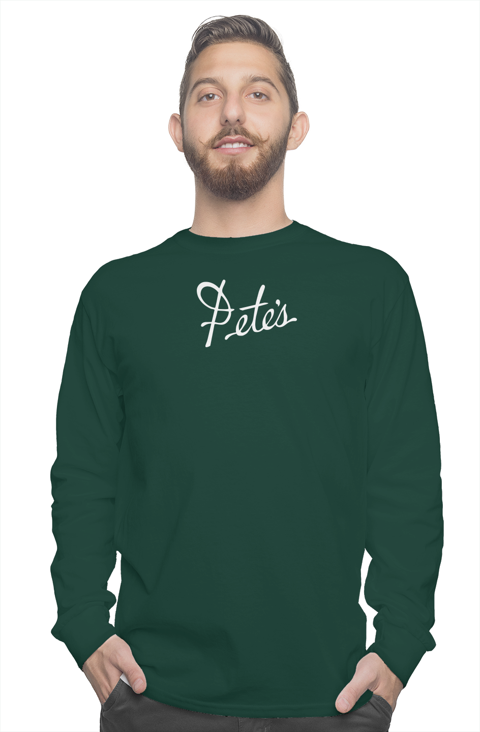 Pete's Long Sleeve Tee in Forest