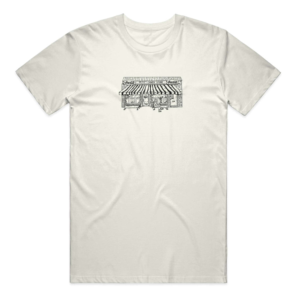 Pete's Storefront Tee in Natural