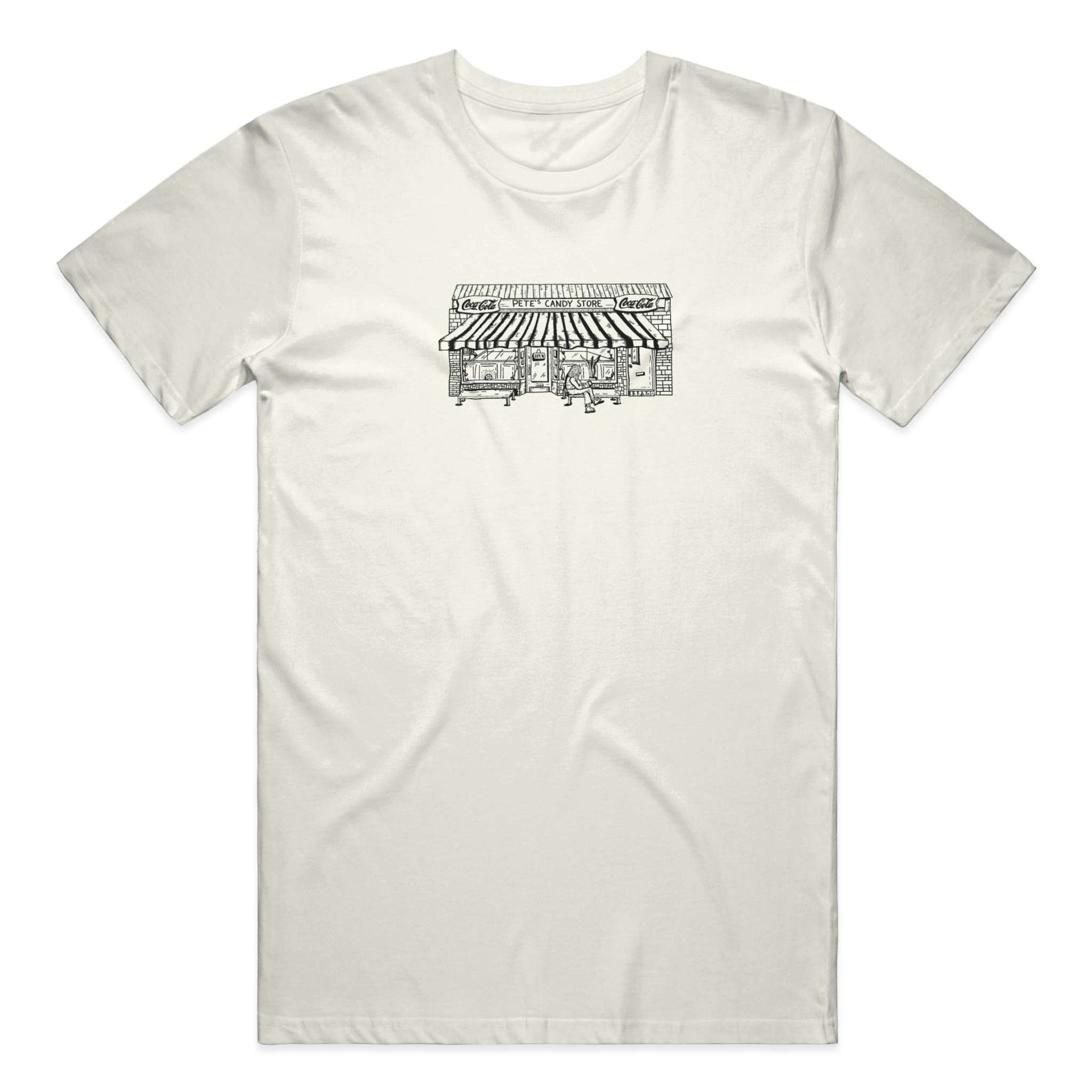 Pete's Storefront Tee in Natural