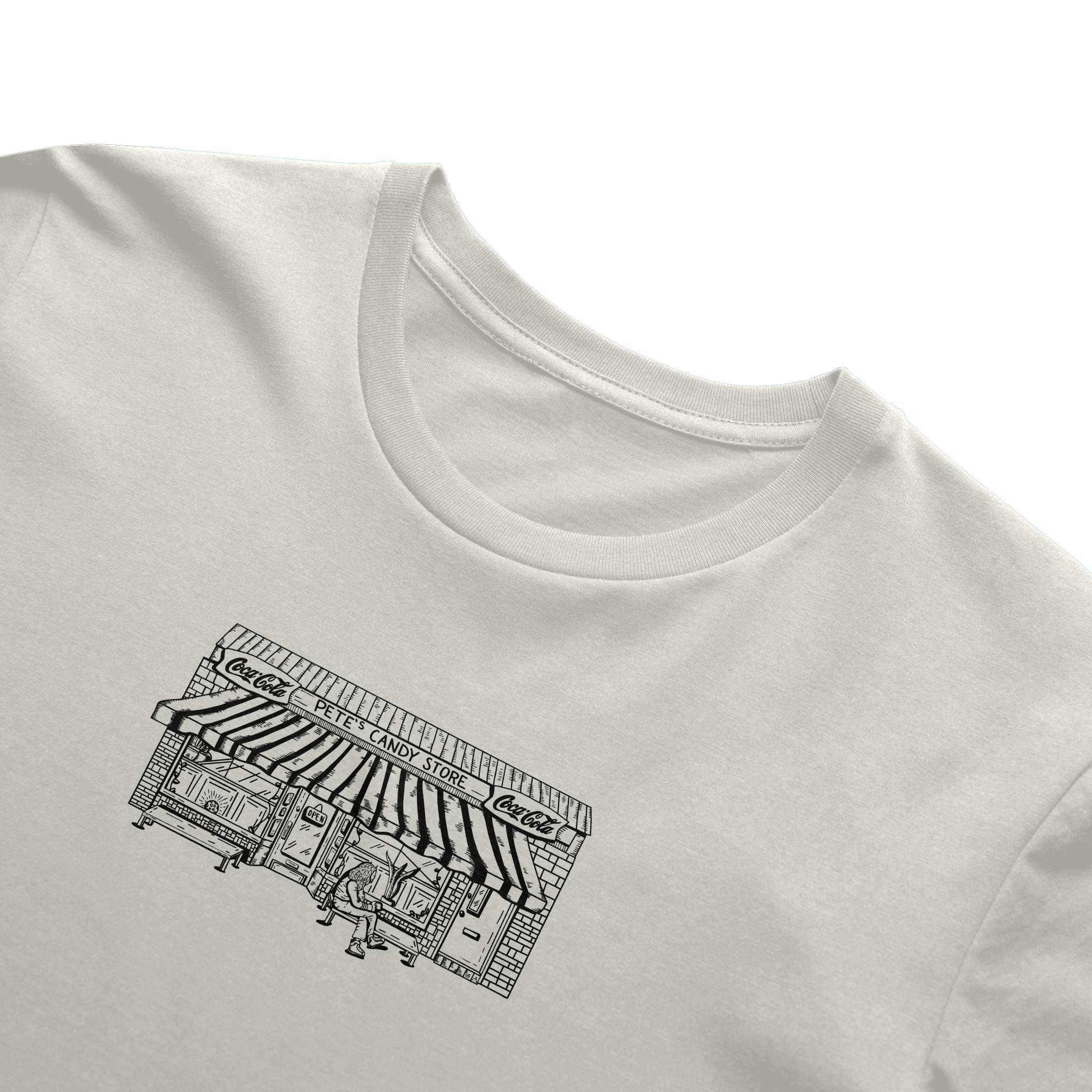 Pete's Storefront Tee in Natural
