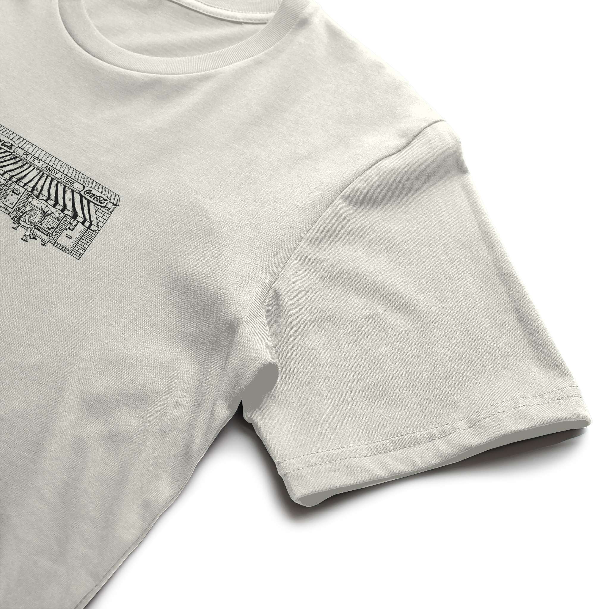 Pete's Storefront Tee in Natural