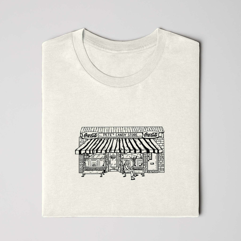Pete's Storefront Tee in Natural